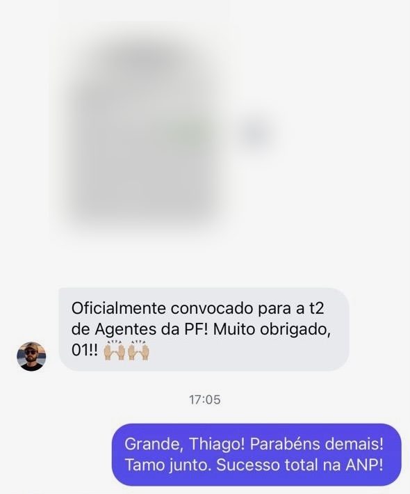 Aluno convocado para Agente da Polícia Federal